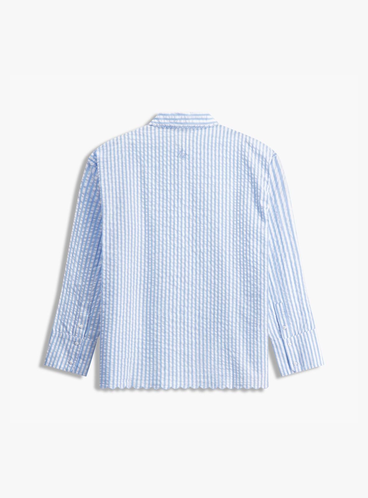 Scalloped Oversized Shirt