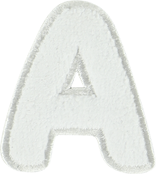 Coconut Terry Letter Patch