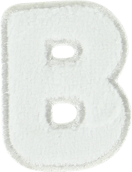 Coconut Terry Letter Patch