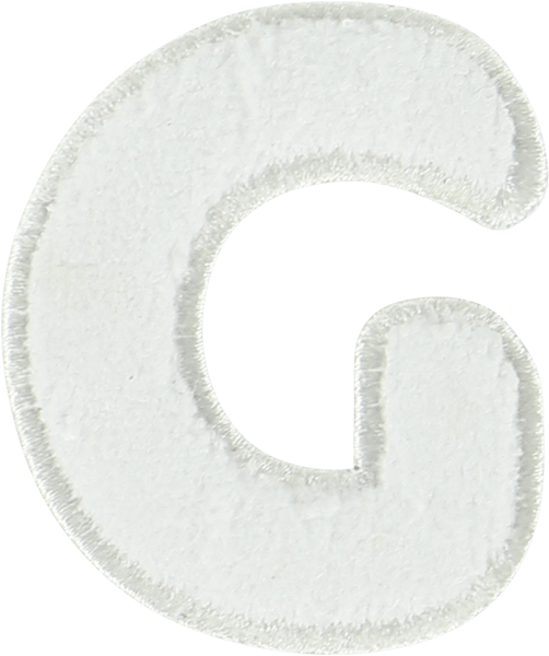 Coconut Terry Letter Patch