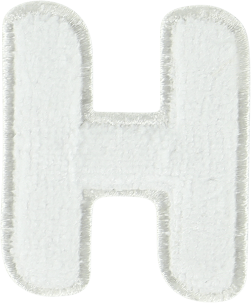 Coconut Terry Letter Patch