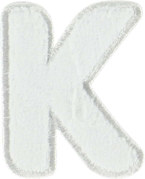 Coconut Terry Letter Patch