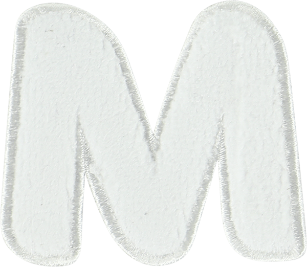 Coconut Terry Letter Patch