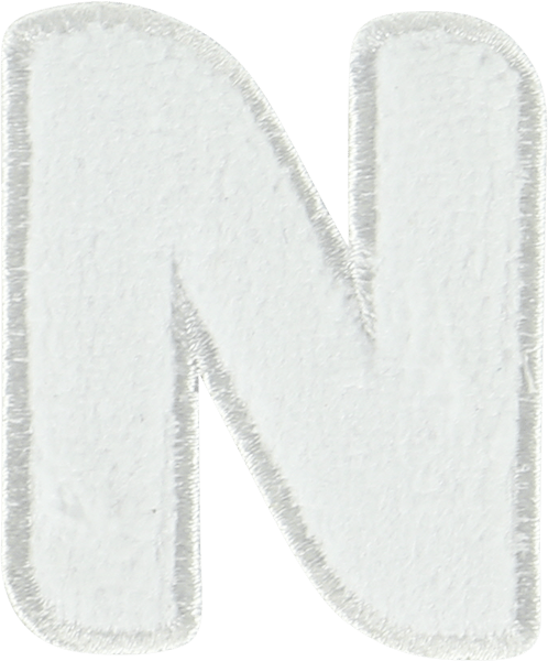 Coconut Terry Letter Patch