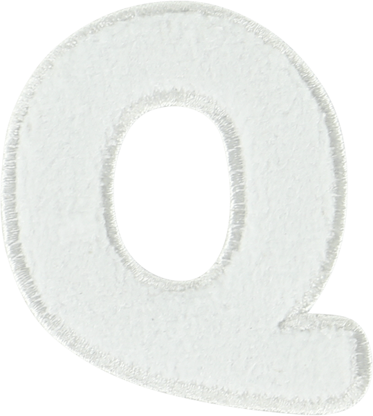 Coconut Terry Letter Patch