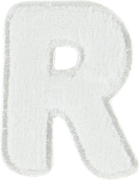 Coconut Terry Letter Patch