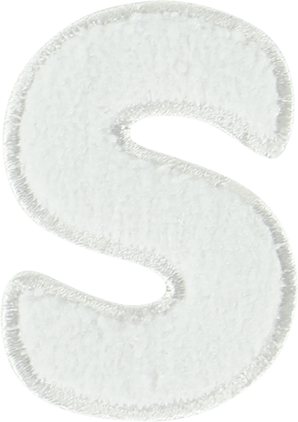 Coconut Terry Letter Patch