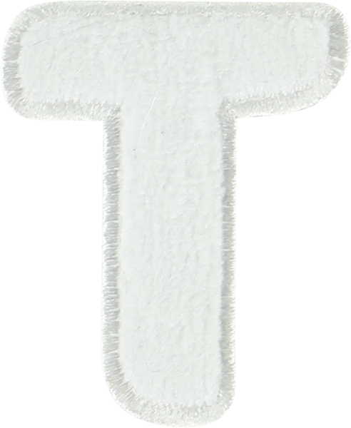Coconut Terry Letter Patch