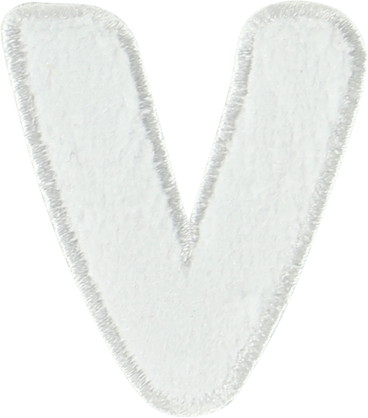 Coconut Terry Letter Patch