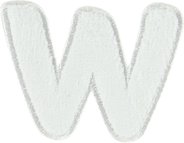 Coconut Terry Letter Patch