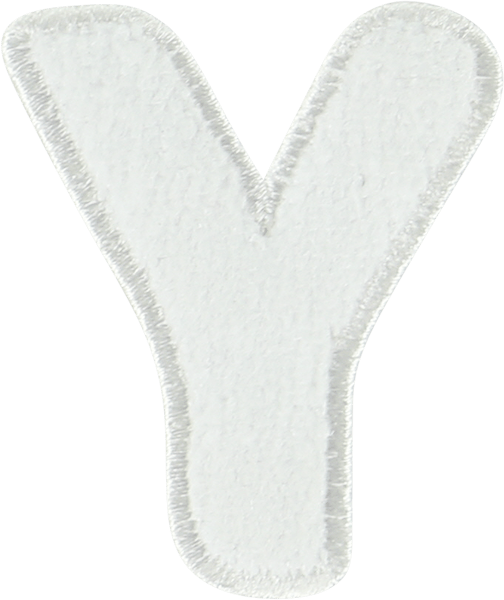 Coconut Terry Letter Patch