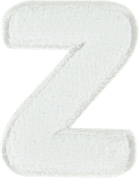 Coconut Terry Letter Patch