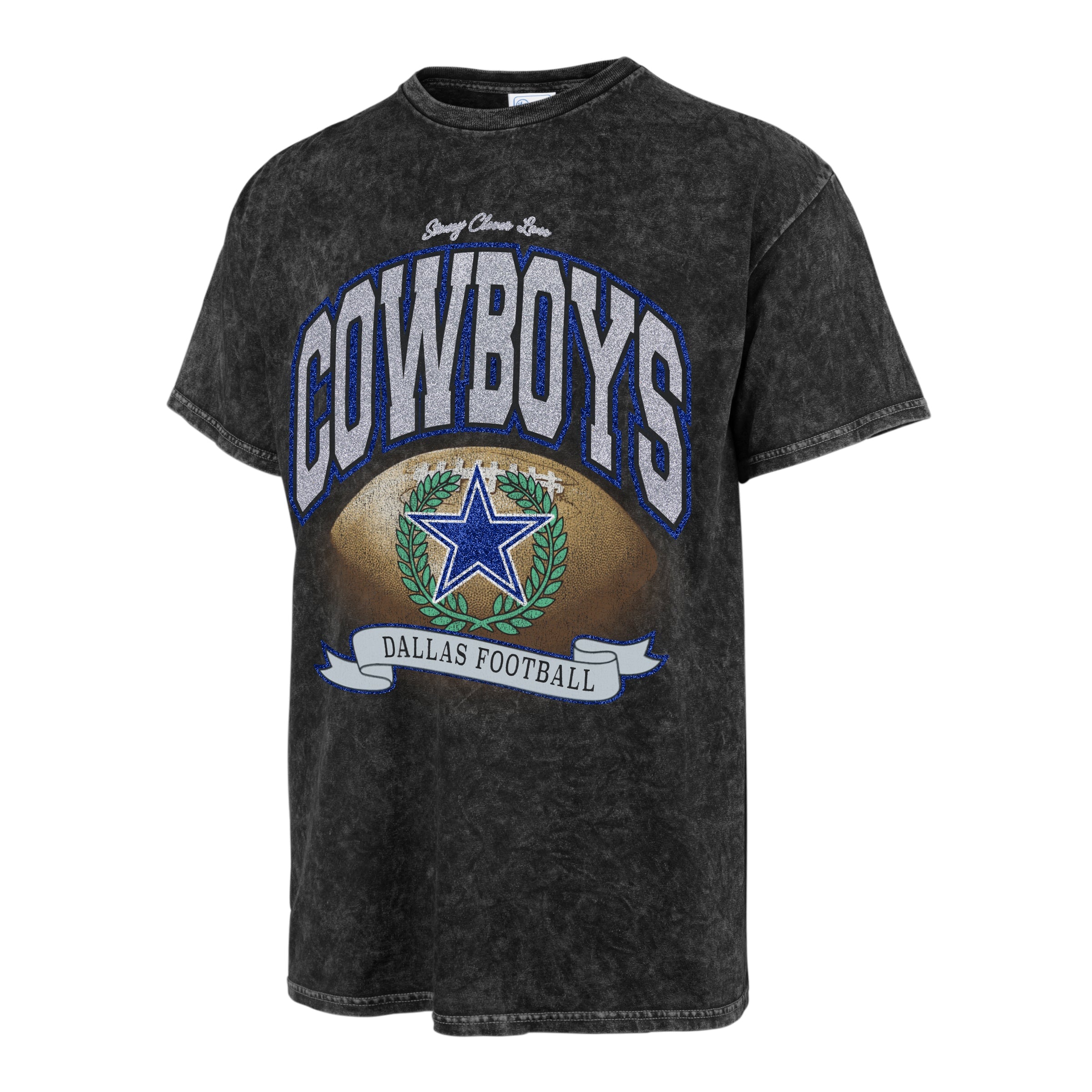 Stoney Clover Lane X '47 Dallas Cowboys Glitter Rocker Vintage Tee Stoney Clover Lane X '47 Dallas Cowboys Glitter Rocker Vintage Tee