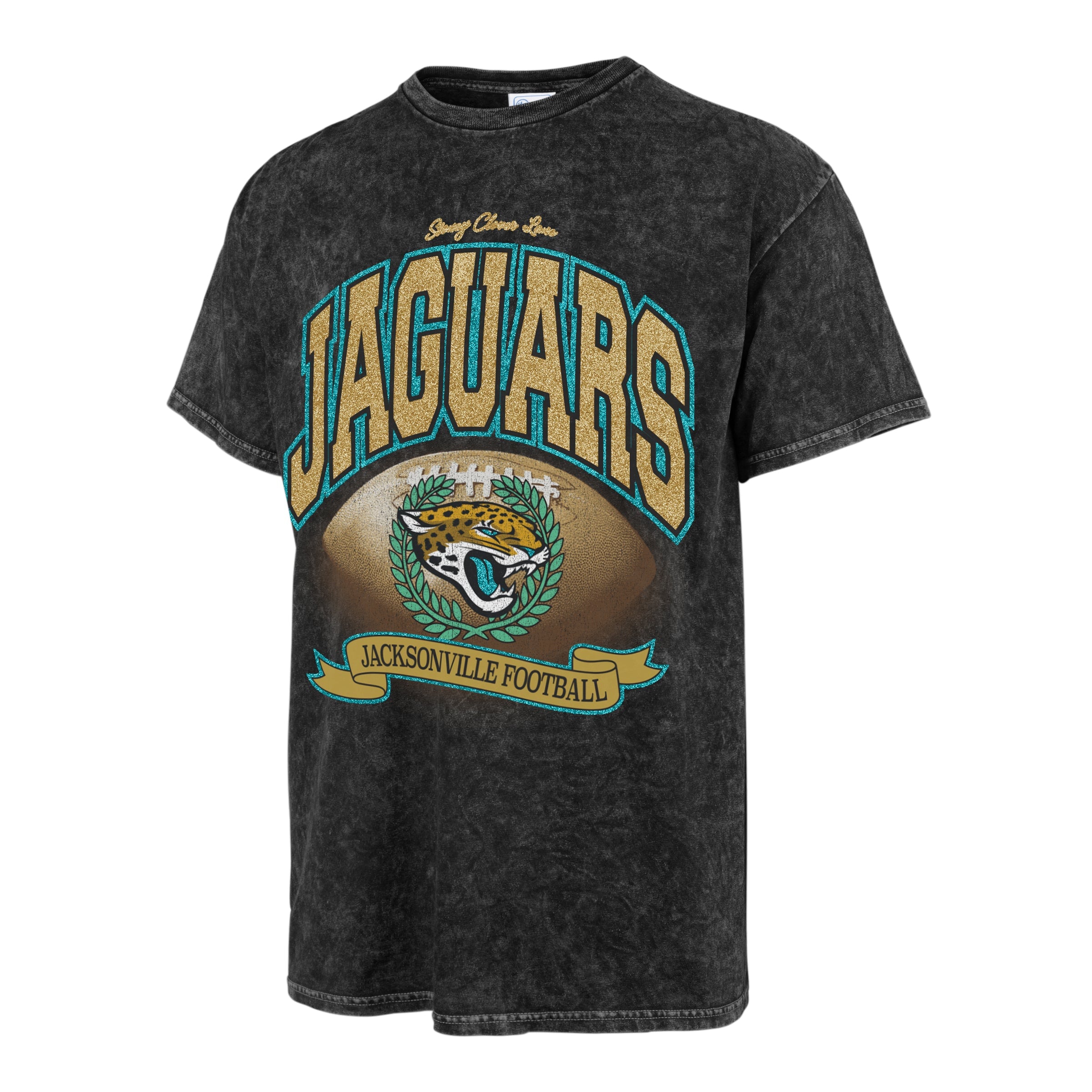 Stoney Clover Lane X '47 Jacksonville Jaguars Glitter Rocker Vintage Tee