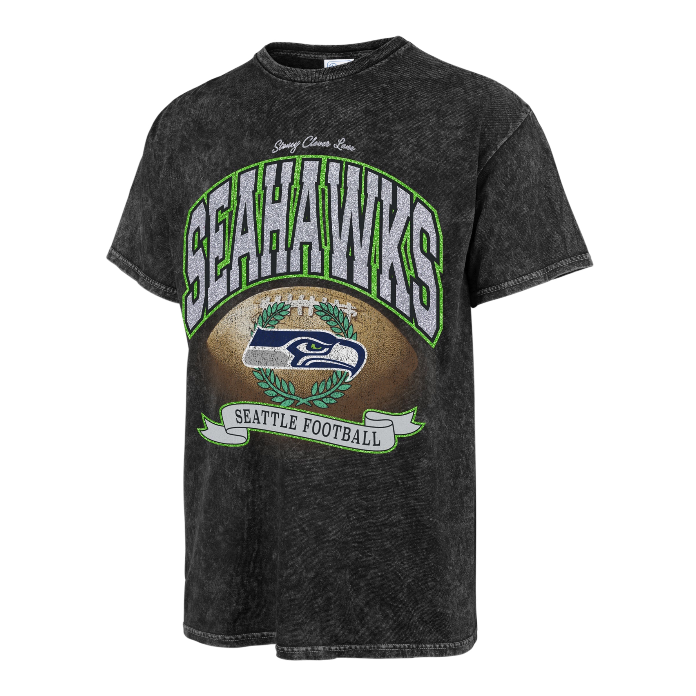 Stoney Clover Lane X 47 Seattle Seahawks Glitter Rocker Vintage Tee