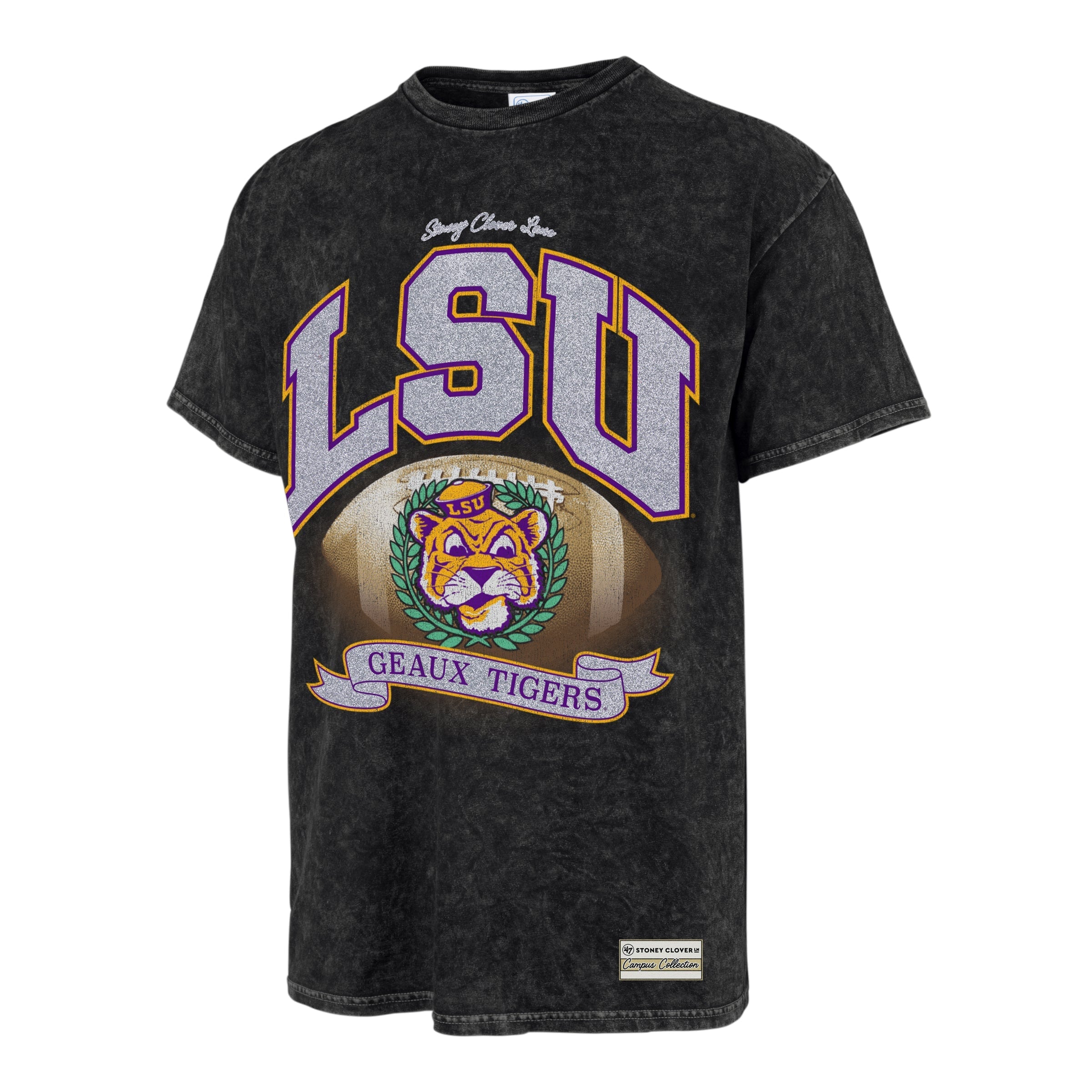 Stoney Clover Lane X '47 Louisiana State University Glitter Rally Vintage Tubular Tee