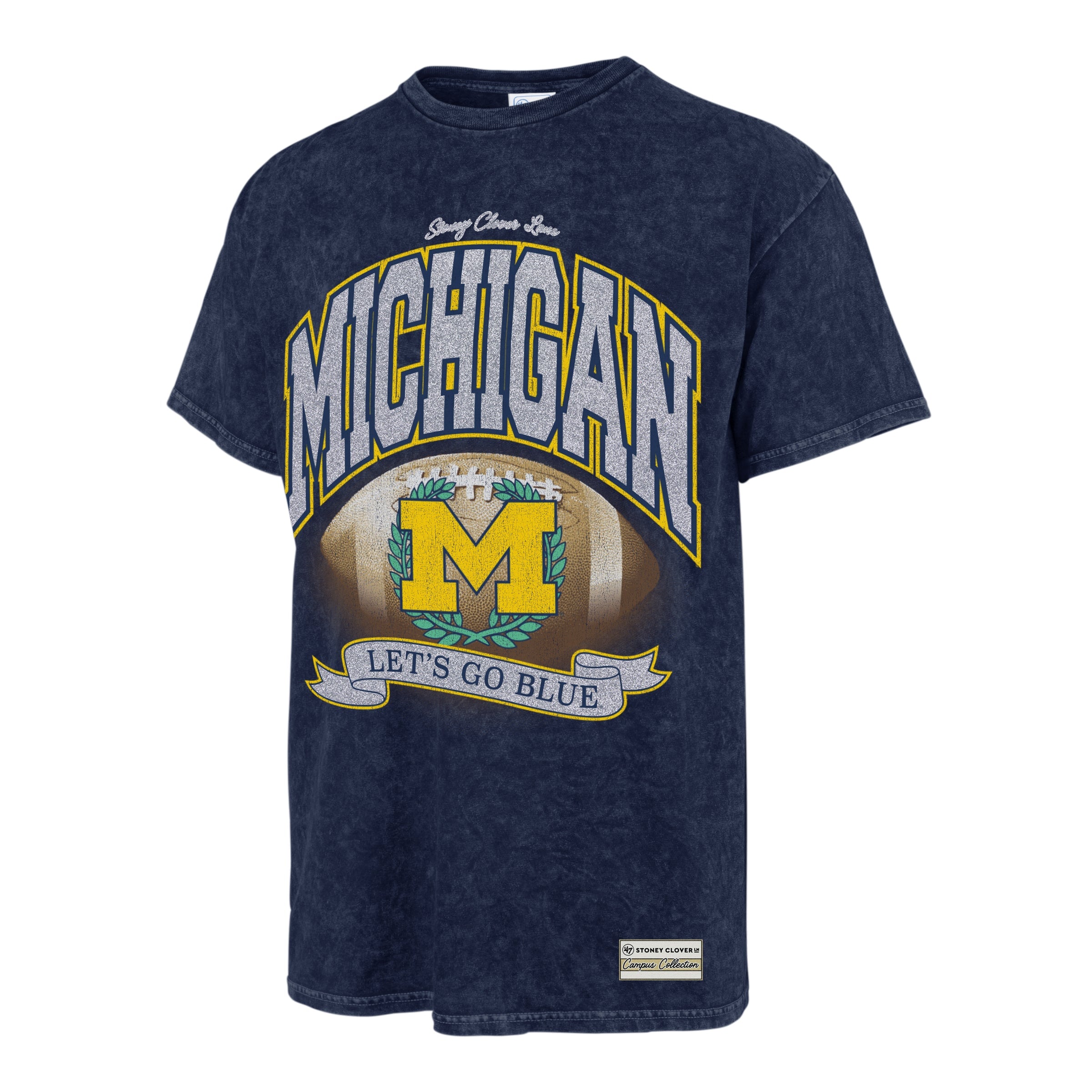 Stoney Clover Lane X '47 University of Michigan Glitter Rally Vintage Tubular Tee