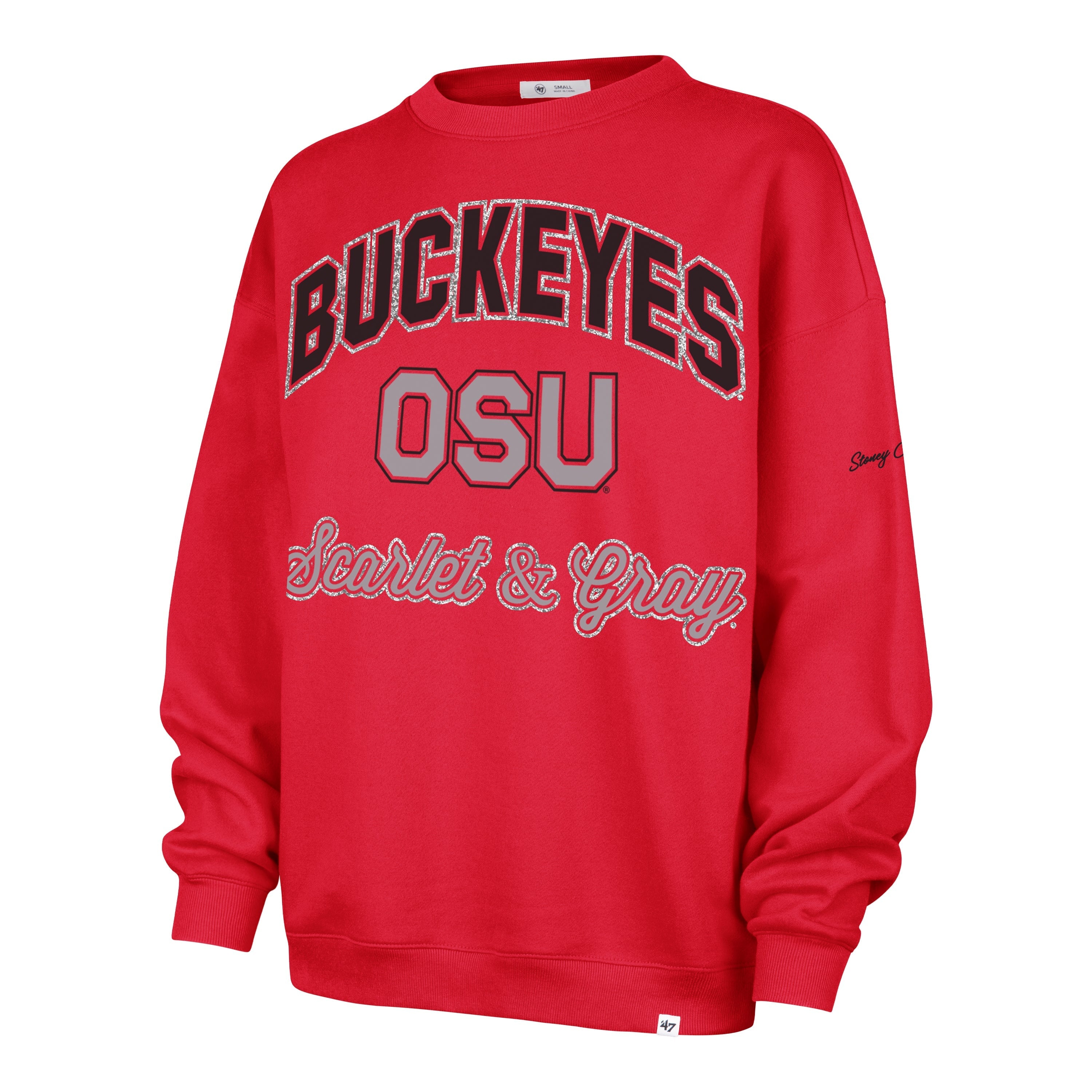 Stoney Clover Lane X '47 Ohio State University Glitter Arch Oversized Crew
