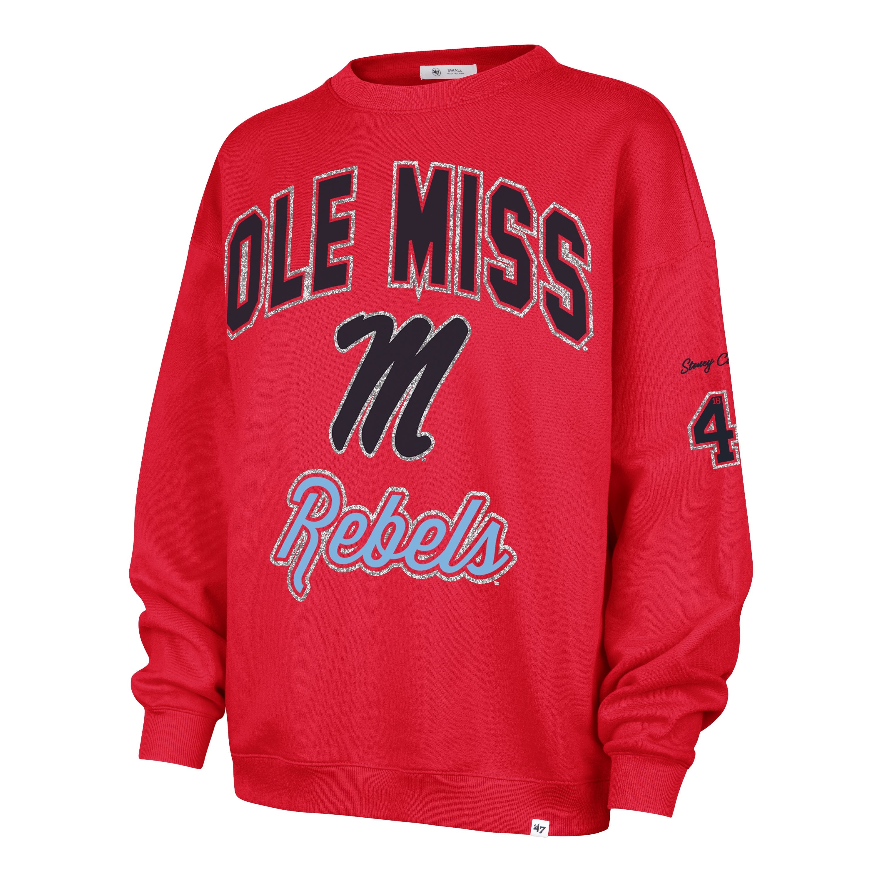 Stoney Clover Lane X '47 University of Mississippi Glitter Arch Oversized Crew