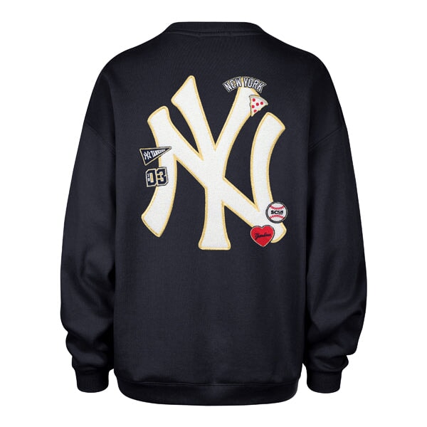 Stoney Clover Lane X '47 New York Yankees Patch Back Oversized Crew - Stoney Clover Lane