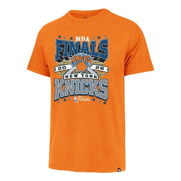 New York Knicks Finals Signal Orange Finals Id Franklin Tee Mens