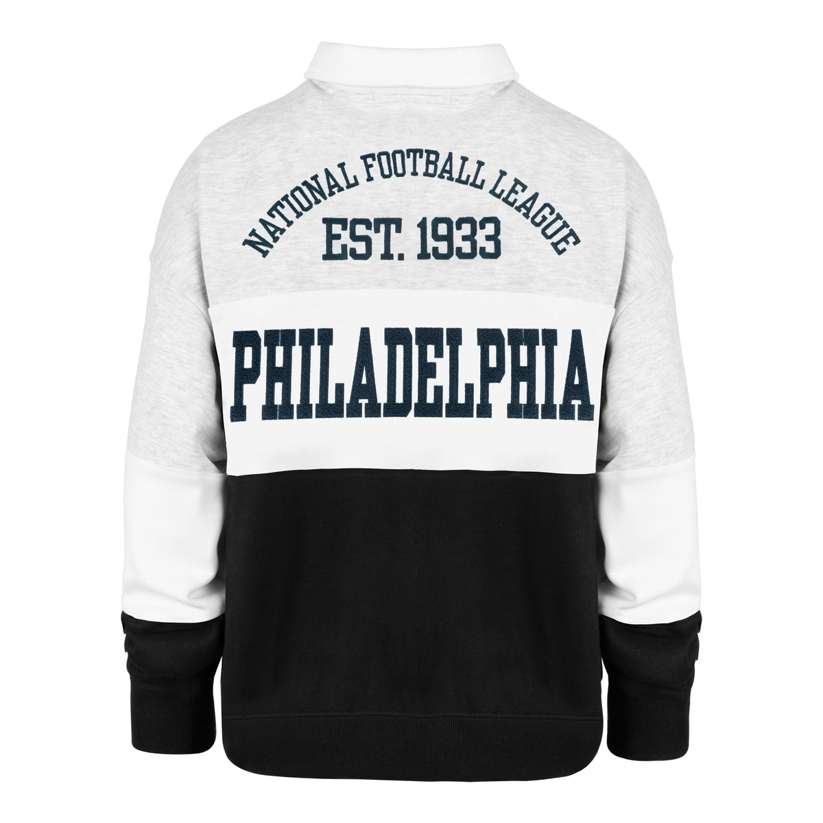 Stoney Clover Lane X '47 Philadelphia Eagles Paneled Rugby Sweatshirt
