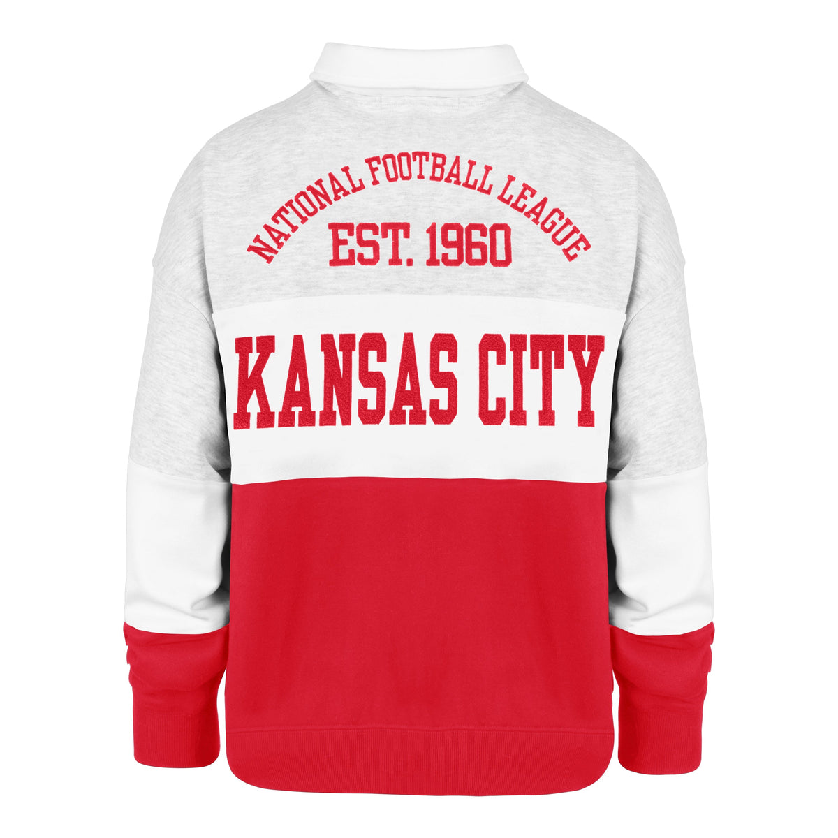 Stoney Clover Lane X '47 Kansas City Chiefs Paneled Rugby Sweatshirt