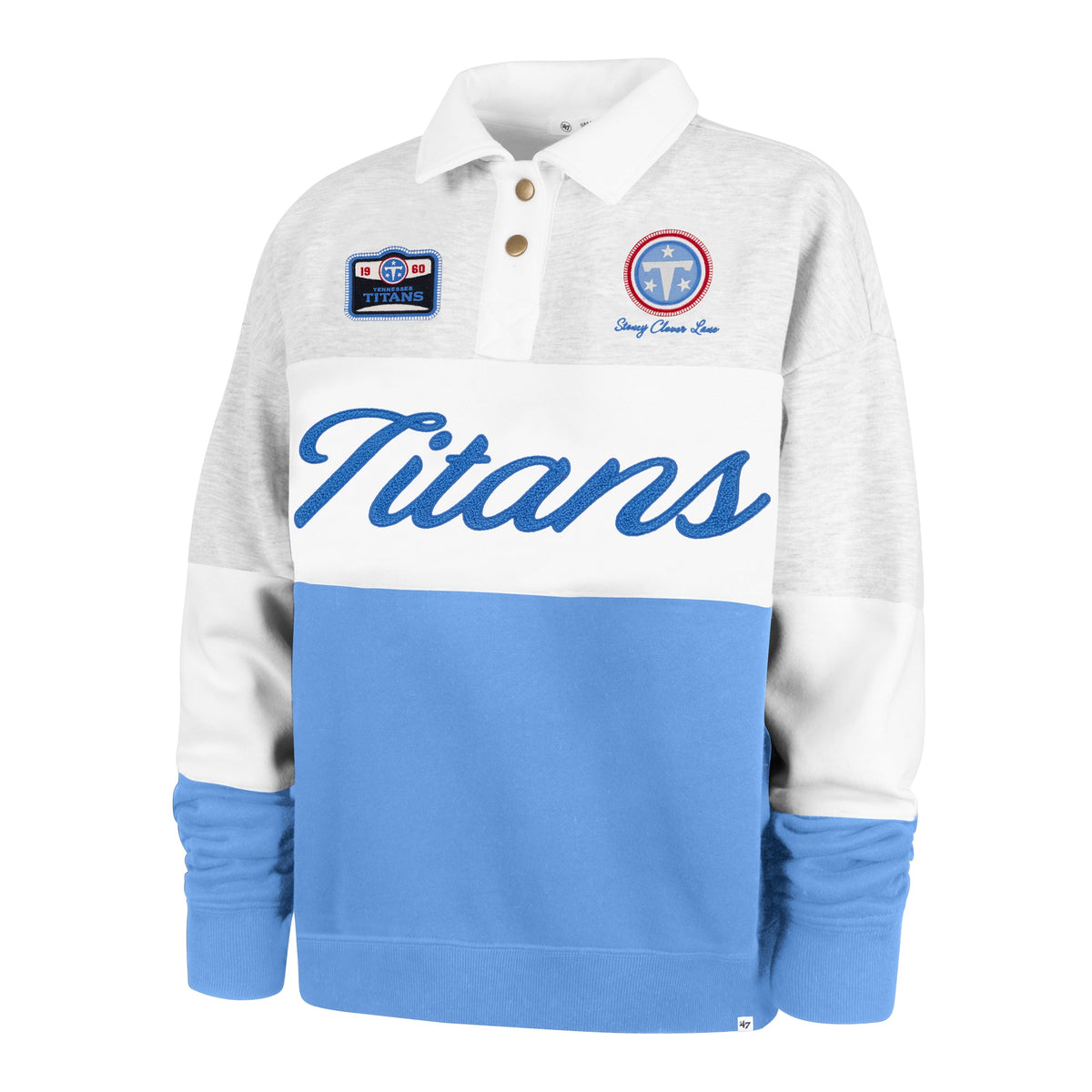 Stoney Clover Lane X '47 Tennessee Titans Paneled Rugby Sweatshirt