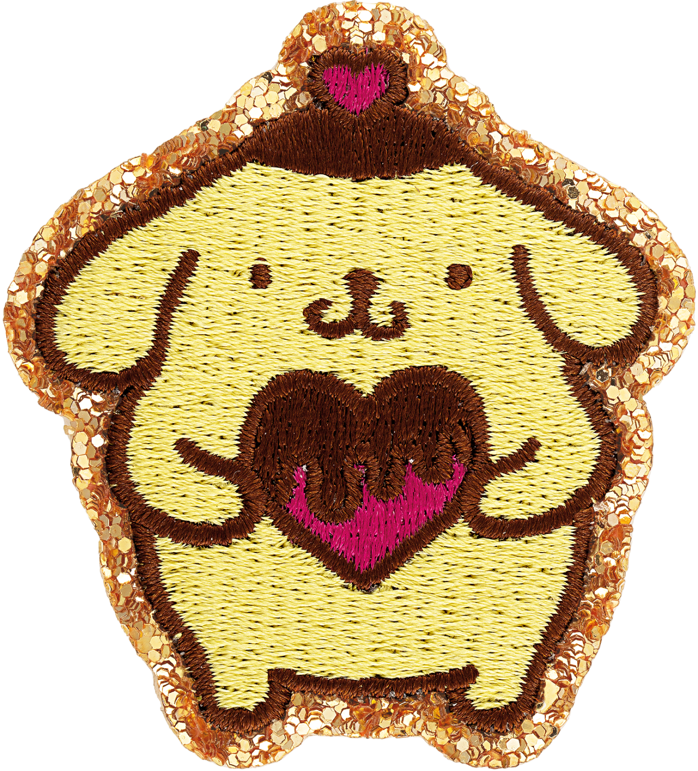 Pompompurin Valentine's Day Glitter Varsity Patch