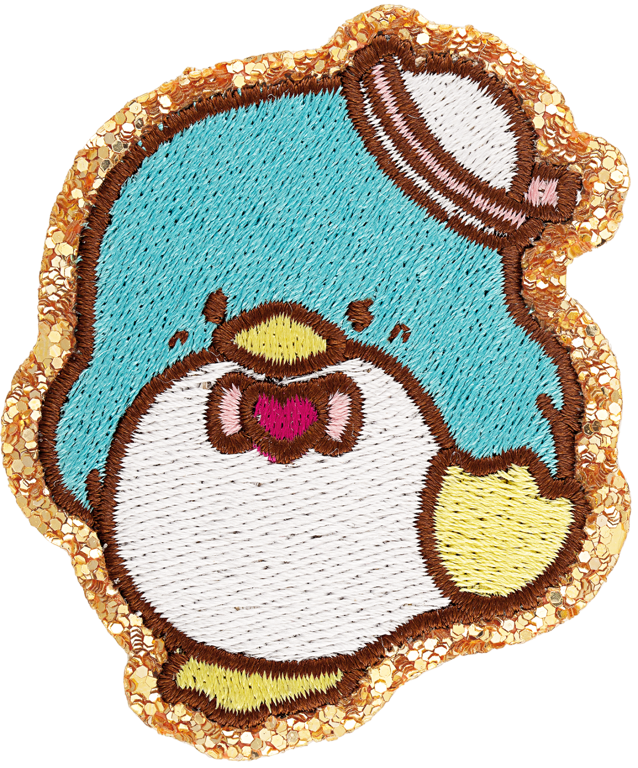 Tuxedo Sam Valentine's Day Glitter Varsity Patch