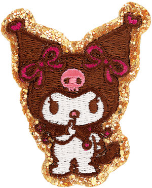 Kuromi Glitter Varsity Patch