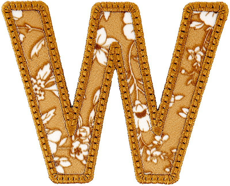 Cotswolds Floral Letter Patch