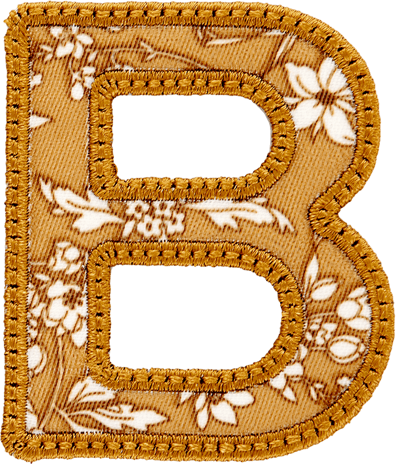 Cotswolds Floral Letter Patch