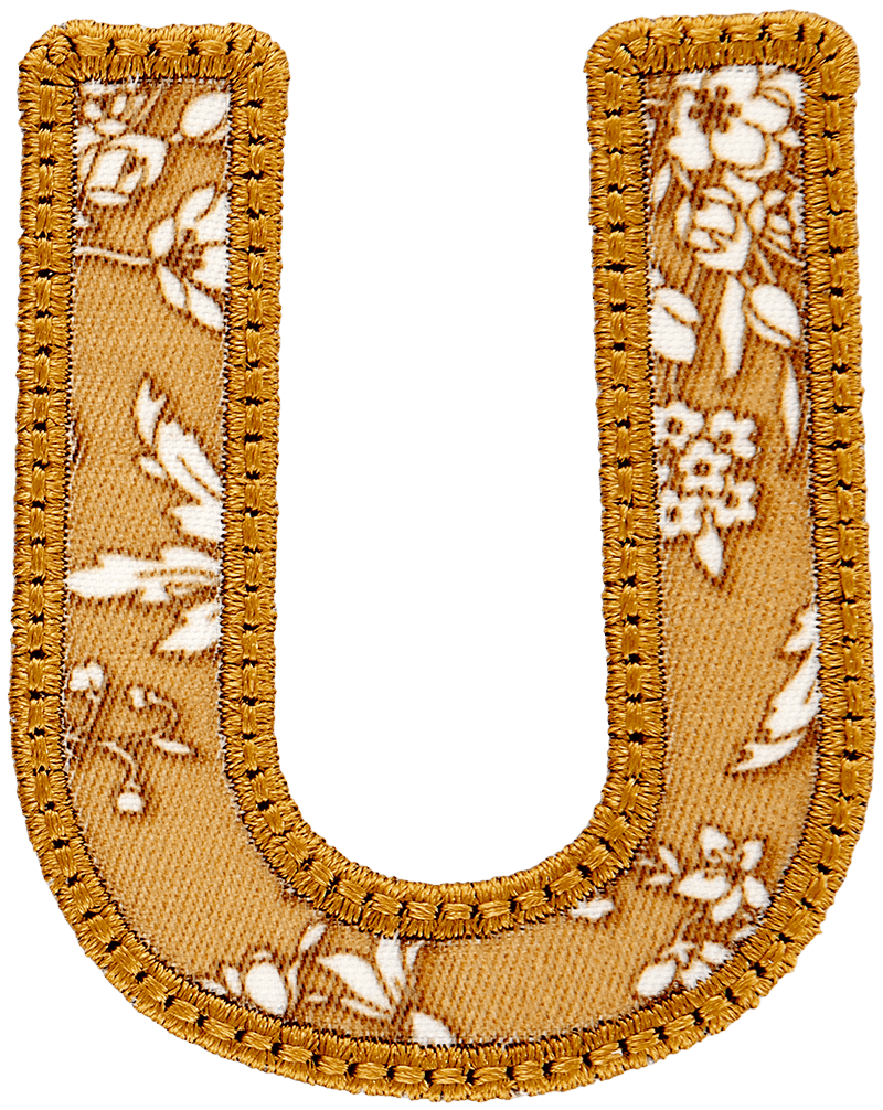 Cotswolds Floral Letter Patch