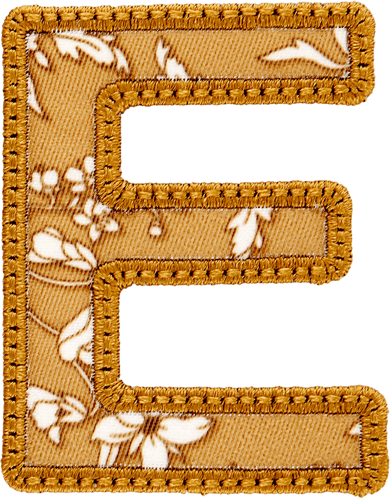 Cotswolds Floral Letter Patch