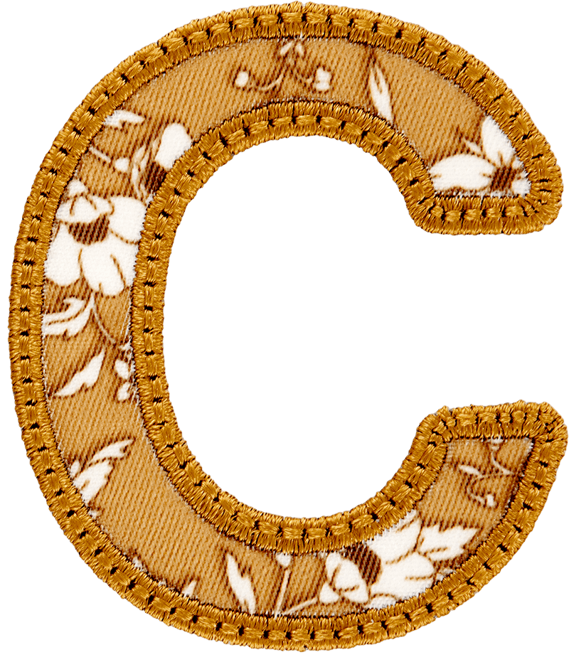 Cotswolds Floral Letter Patch