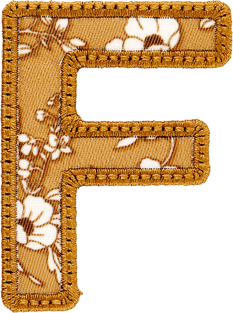 Cotswolds Floral Letter Patch