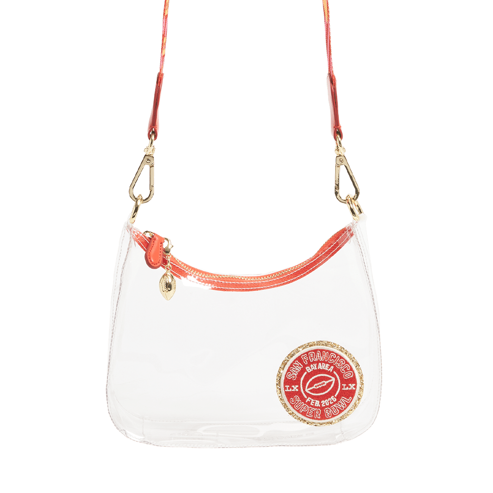 Clear Curved Crossbody Bag
