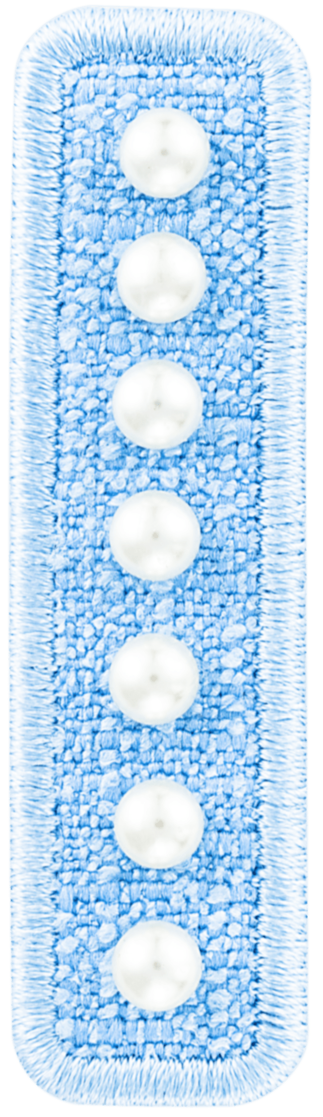 Blue Pearl Letter Patch