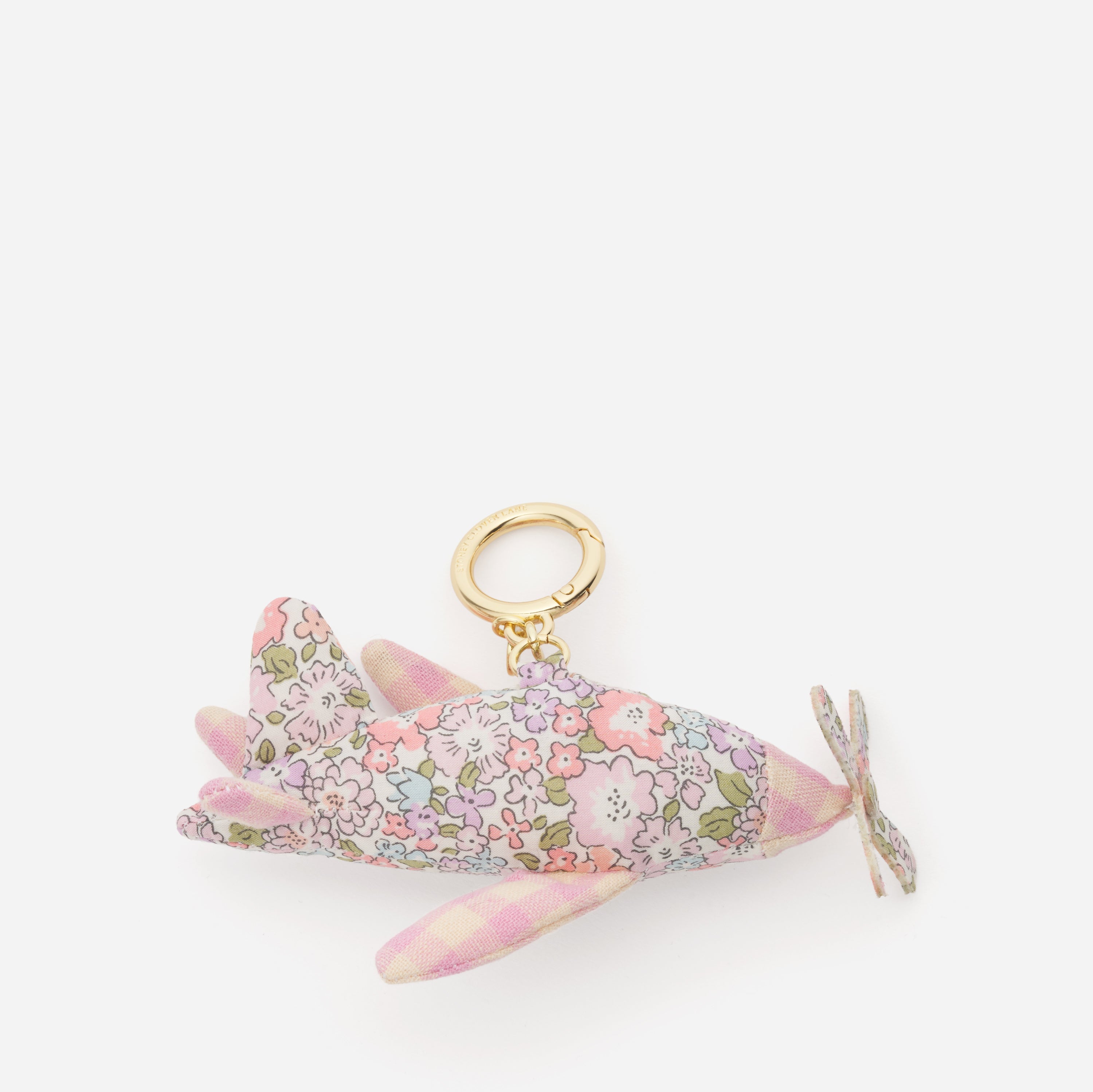 Puffy Airplane Bag Charm Made with Liberty Fabric - Stoney Clover Lane
