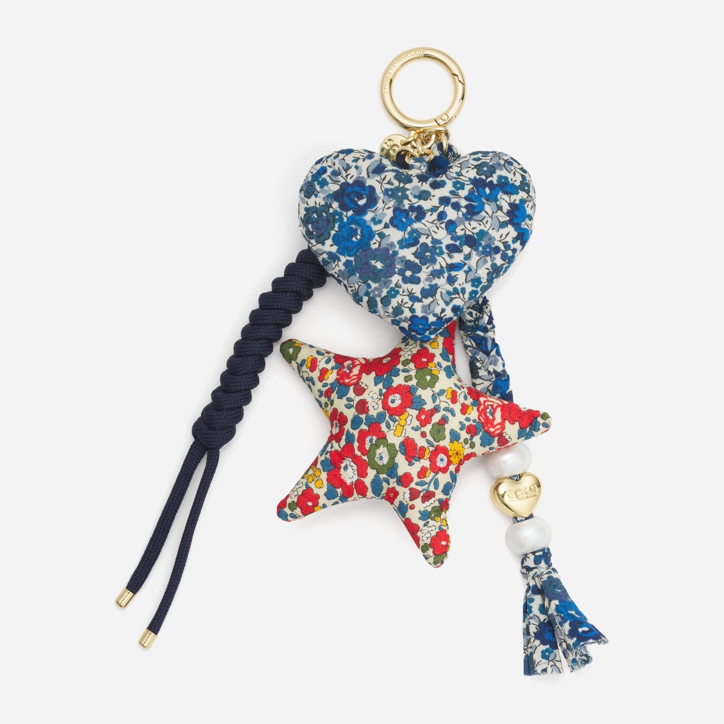 Braided Bag Charm Made with Liberty Fabric - Stoney Clover Lane