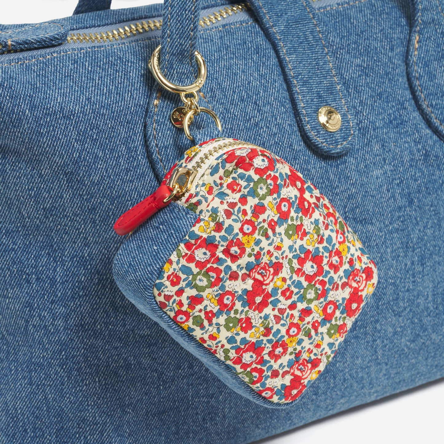Pouch Bag Charm Made with Liberty Fabric - Stoney Clover Lane