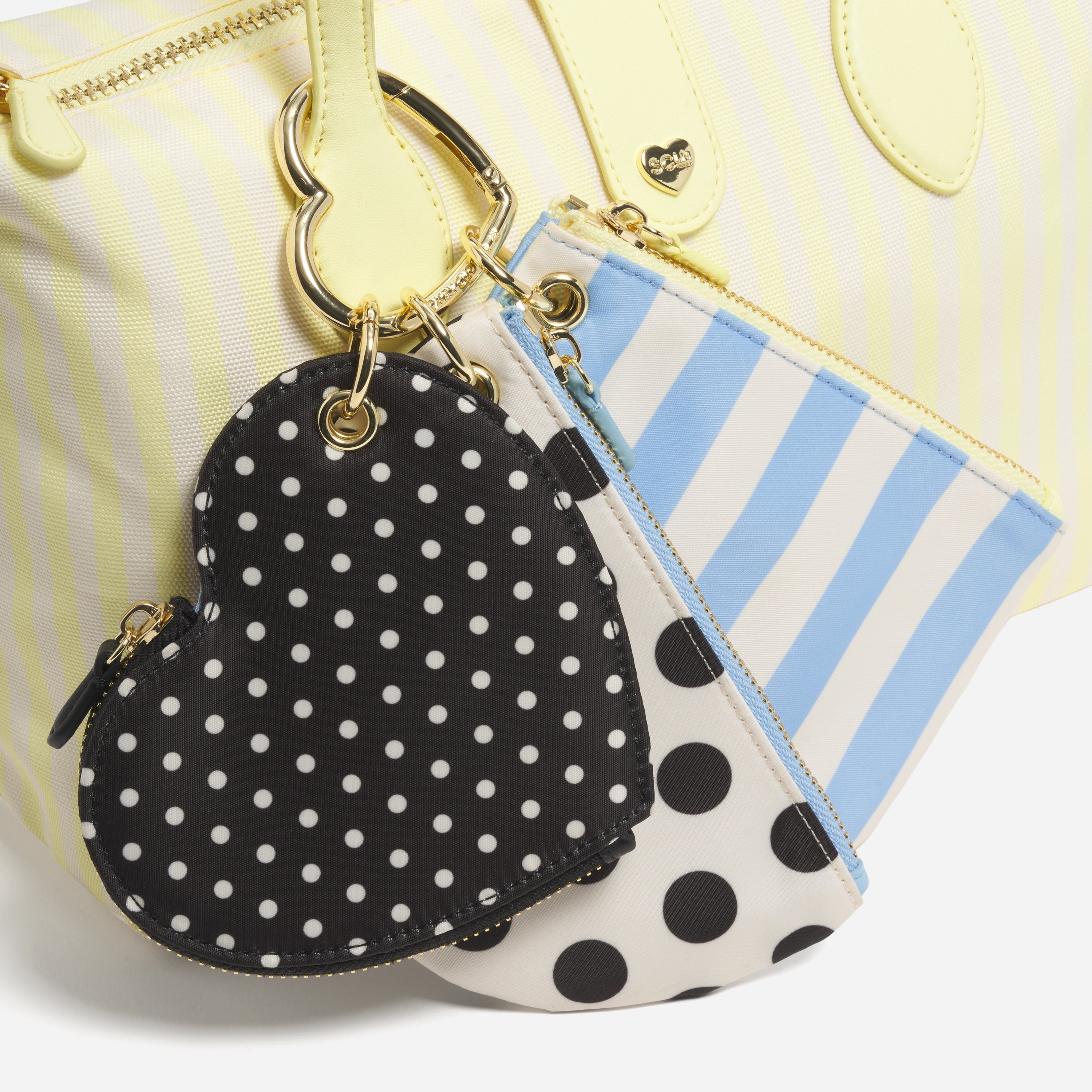 LOHEN charm double pochette ノベルティ セット Dots & Stripes Multi Pouch Charm Set | Stoney Clover Lane