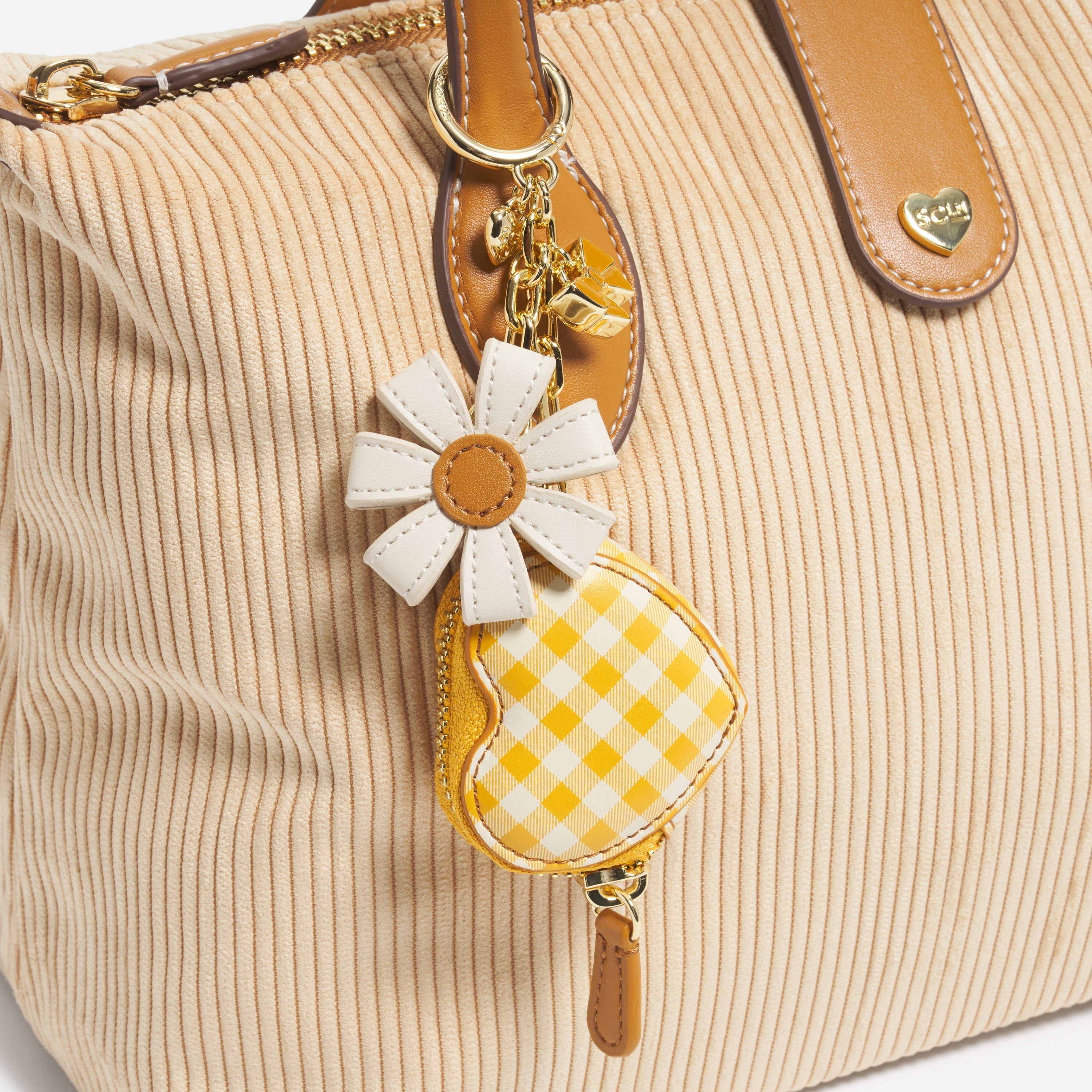 Mini Heart Pouch Bag Charm