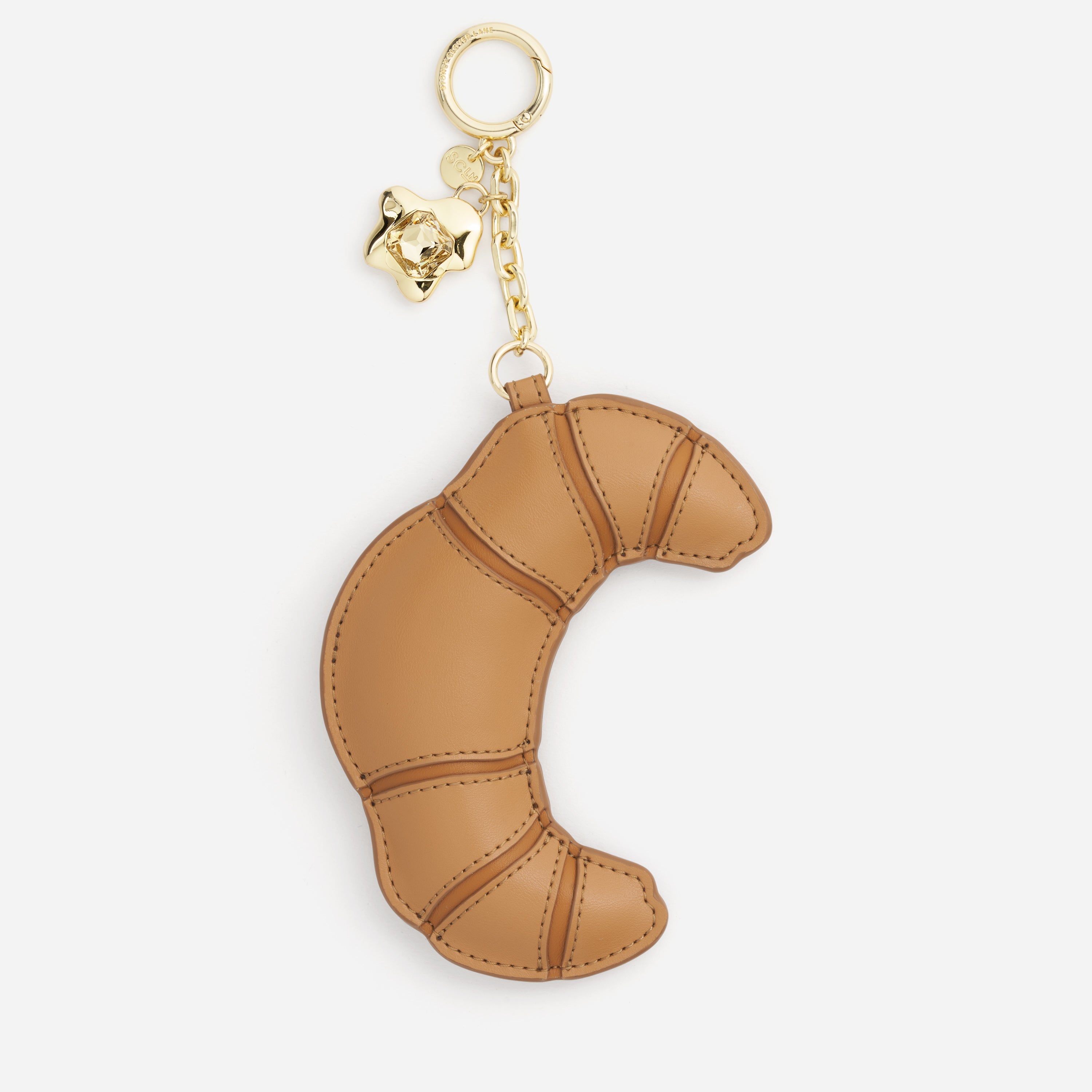 Croissant Keychain Charm