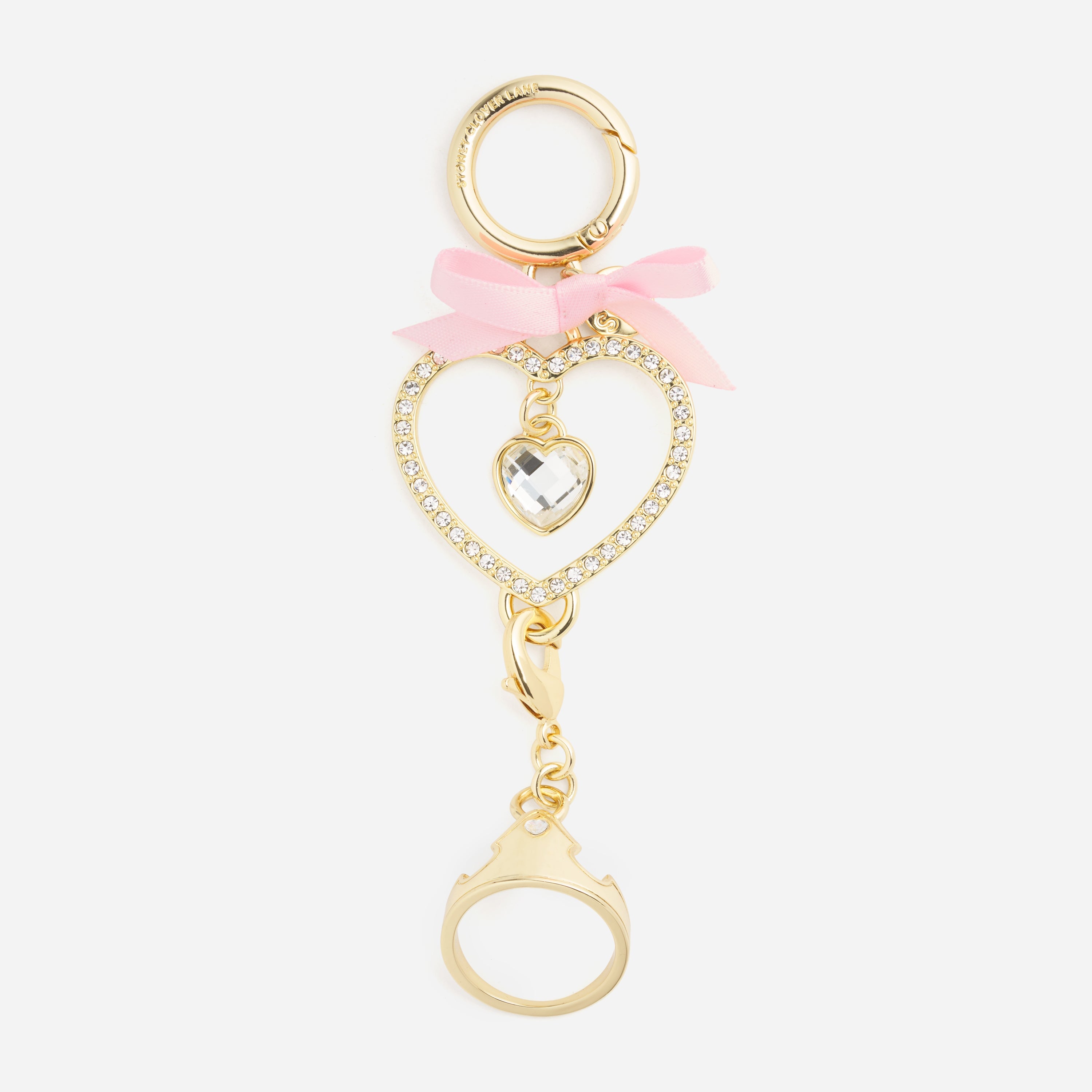Disney Crystal Heart Bag Charm