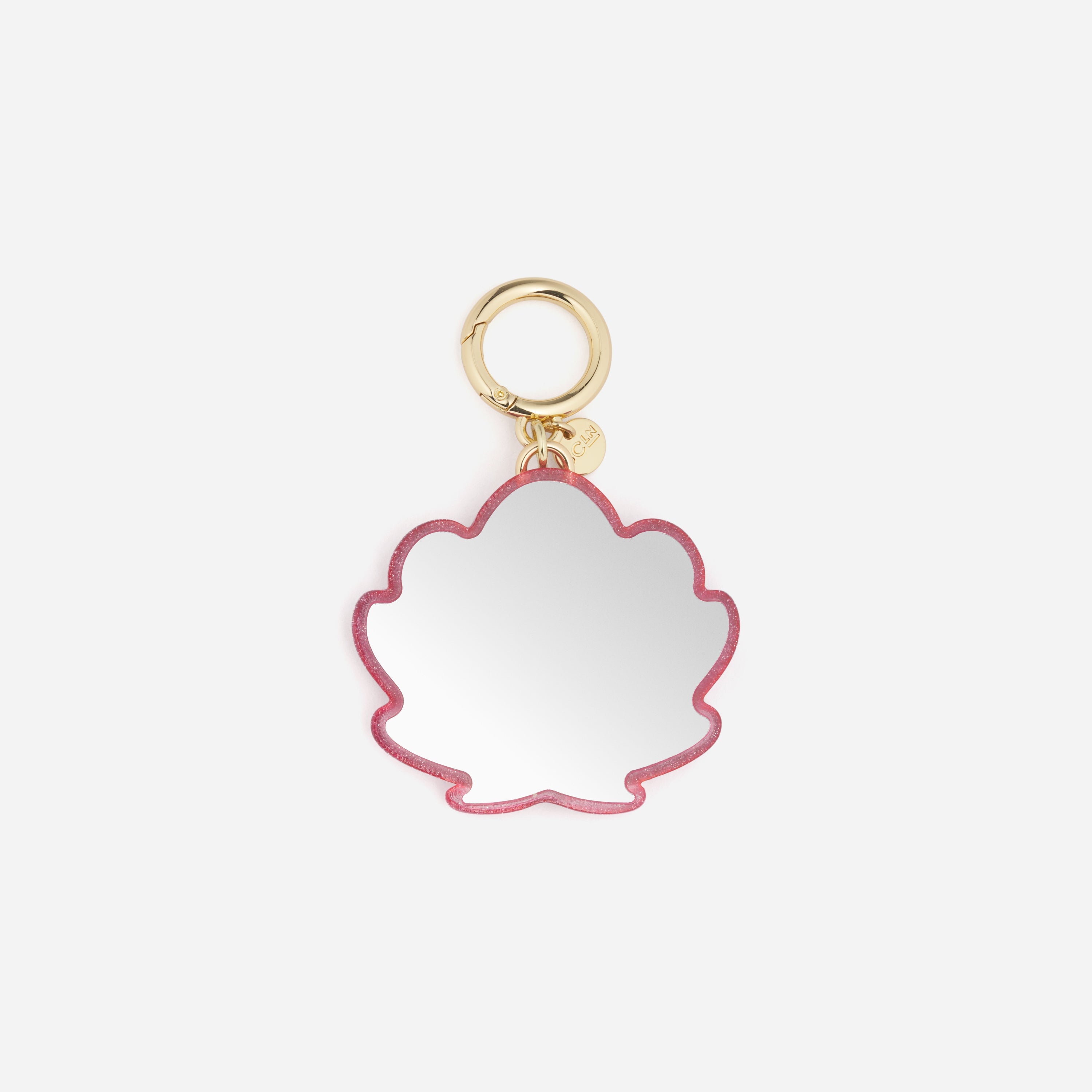 Shell Mirror Bag Charm