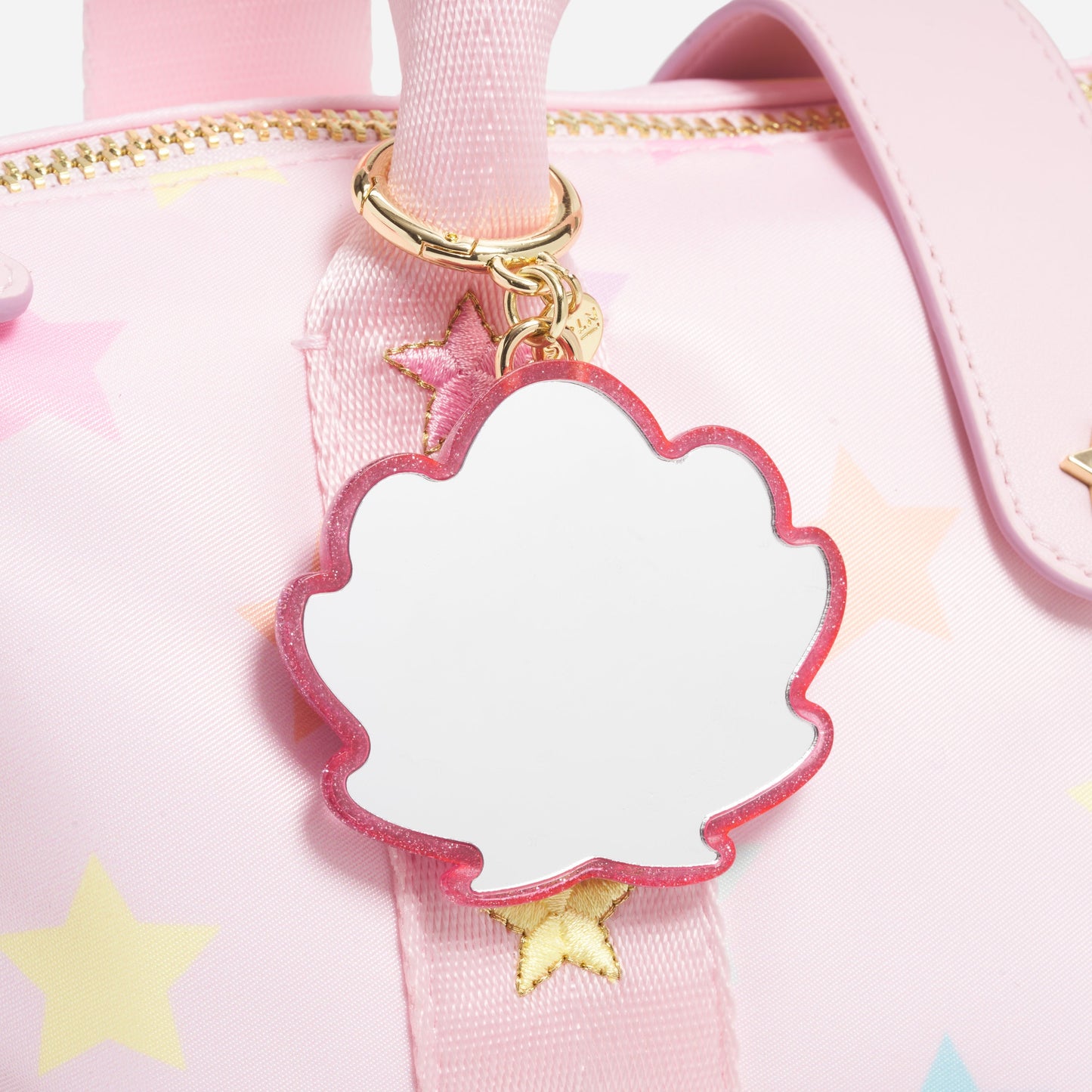 Shell Mirror Bag Charm