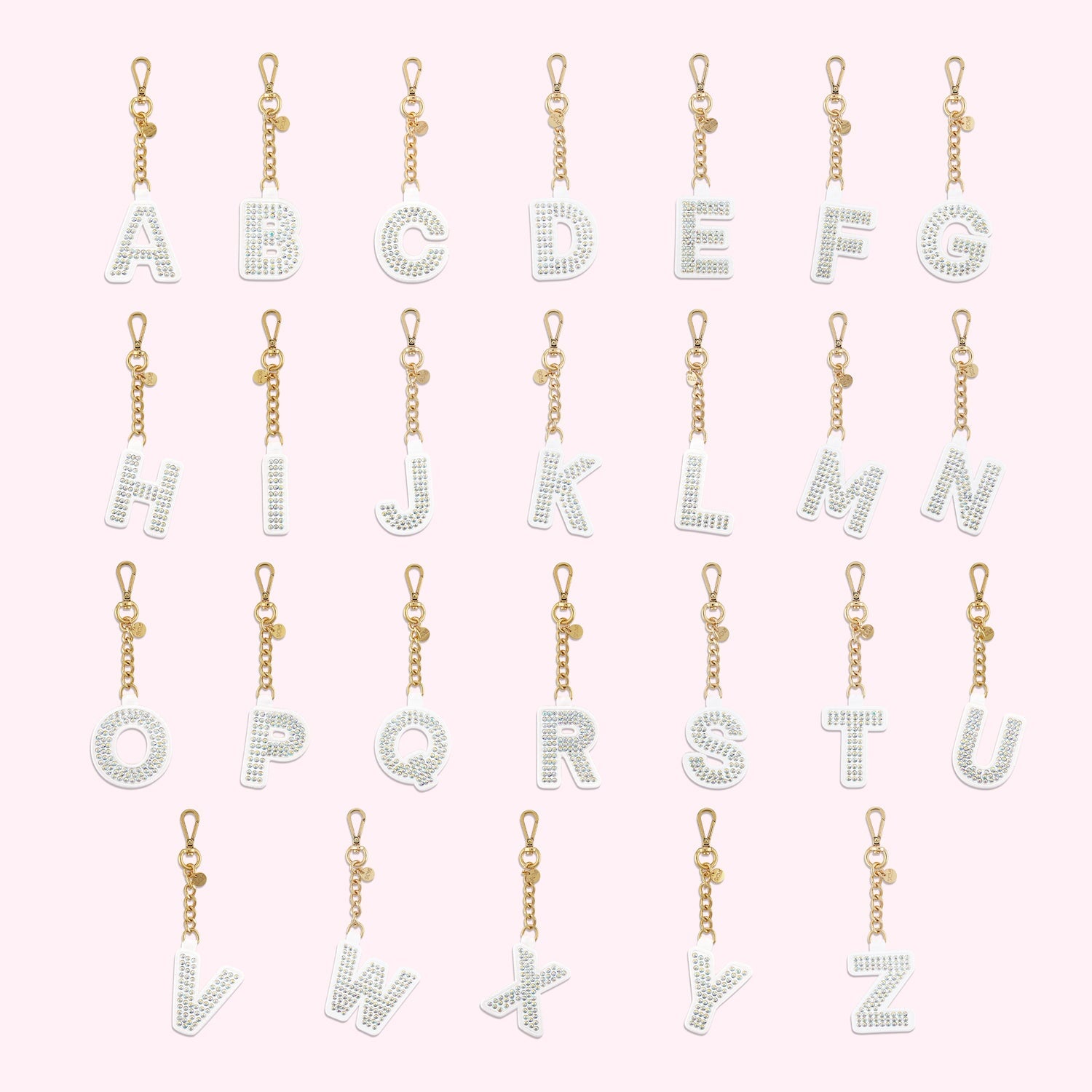 Sparkle Letter Bag Charm