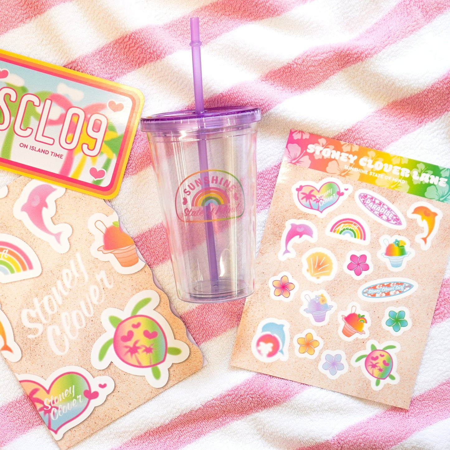 Sunshine State of Mind Tumbler & Sticker Sheet